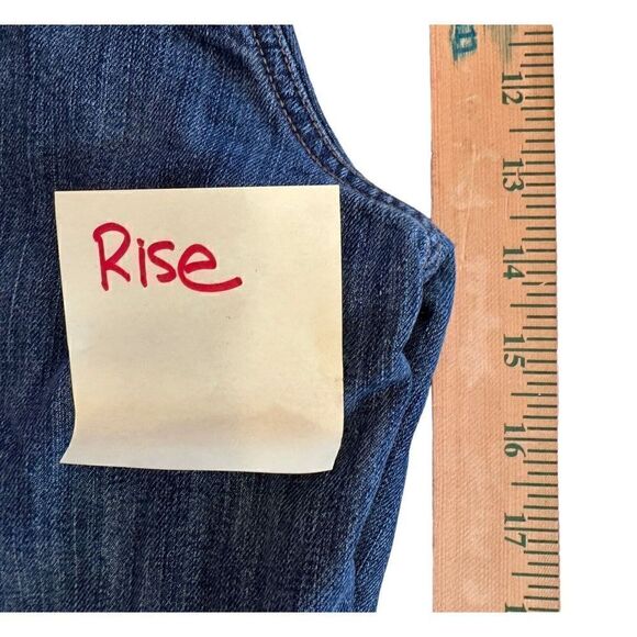 Vintage Lands' End Plaid Flannel Lined Jeans Mens 38 x 40 (ish) Tapered Leg EUC - Picture 8 of 15